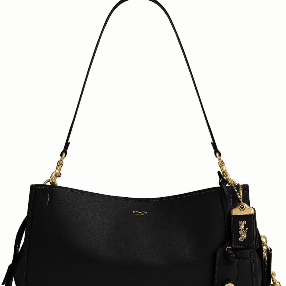 Coach Rogue 34 Elegant Black Shoulder Bag